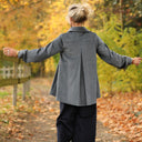 Chemise Caroline - Velours côtelé bleu grisé