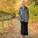 Chemise Caroline - Velours côtelé bleu grisé