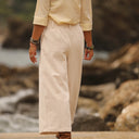 Jupe culotte Margot - velours côtelé ivoire