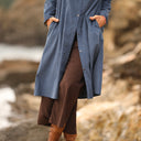 Jupe culotte Margot - velours milleraies Chocolat