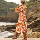 Robe Orlane - satin de coton poésie d’automne