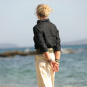 Blouse Catherine en lin noir