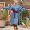 Robe Orlane - jean de coton bleu