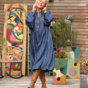 Robe Orlane - lyocell denim bleu