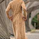 Robe Cyrielle - velours côtelé sable