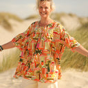 Blouse Léopoldine - viscose Verdure tropicale
