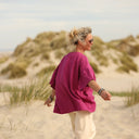 Blouse Léopoldine - double gaze de coton bougainvilier