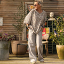 Pantalon Nestor lin gris perle