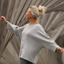 Blouse Naomie - double gaze de coton gris chiné