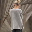 Blouse Naomie - double gaze de coton gris chiné