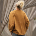 Blouse Naomie - double gaze de coton camel