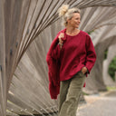 Blouse Naomie - lin grenat