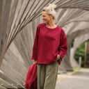 Blouse Naomie - lin grenat