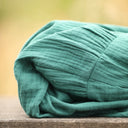 Robe Juliette - double gaze de coton vert printemps