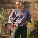 Blouse Myriem - coton tressé prune