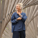 Blouse Naomie - lyocell bleu jean