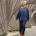 Blouse Naomie - lyocell bleu jean