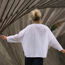 Blouse Naomie - broderie fleurie blanche