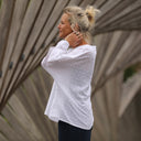 Blouse Naomie - broderie fleurie blanche