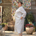 Robe Soizic - satin de coton fleurs de printemps