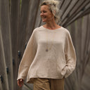 Blouse Naomie - double gaze de coton ficelle chiné