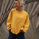 Blouse Naomie - lin stone wash jaune ocre