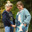 Robe Aurélia - Double gaze de coton parme