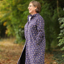 Robe Yuna - Velours milleraies Éclats de myosotis