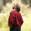 Sweat Ferdinand - cerise noire - version courte