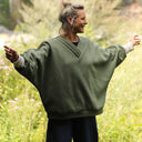 Sweat Ferdinand - vert kaki - version longue