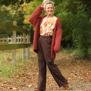 Pantalon Nestor - Coton/lin chocolat