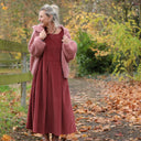 Robe Louisa - velours côtelé terracotta