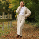 Pantalon Alex - Velours côtelé blanc cassé