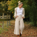 Pantalon Alex - Velours côtelé blanc cassé