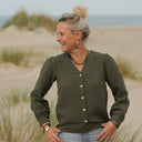 Blouse Léocadie - double gaze de coton kaki