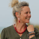 Collier Équinoxe – Rouge & Doré