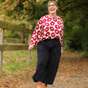 Blouse Naomie - Viscose Fleur Grenade