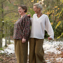 Blouse  Mina – Velours milleraies fleuri champêtre