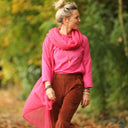 Écharpe Léonie rose fushia