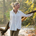 Chemise Caroline - Double gaze de coton ivoire