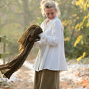 Chemise Caroline - Double gaze de coton ivoire