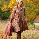 Robe Carole – tartan automnal
