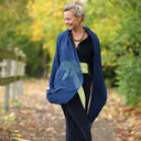 Écharpe Léonie bleu indigo