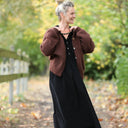 Robe Aurélia - velours côtelé noir