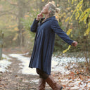 Robe Carole – flanelle de coton tartan bleu