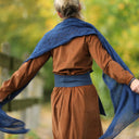 Robe Aurélia - velours milleraies écureuil