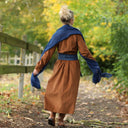 Robe Aurélia - velours milleraies écureuil