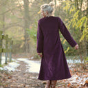 Robe Armande – velours côtelé prune