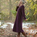 Robe Armande – velours côtelé prune