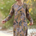 Robe Armande – Satin de coton Jardin d'automne